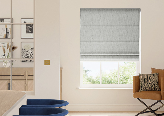 Culross (Blackout), Speckled Grey - Twist&Fit Roman Blind - Image 3